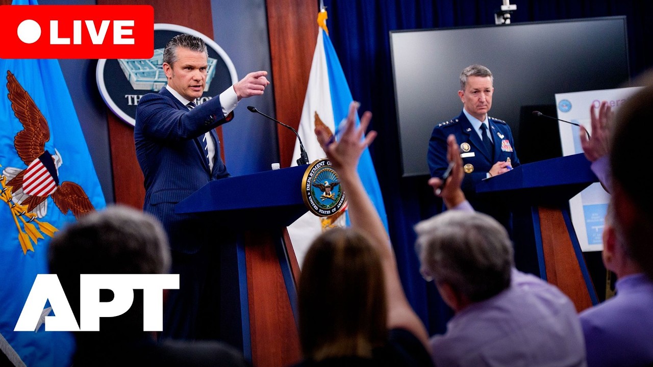 LIVE | War Sec Hegseth & Gen. Dan Caine Hold Iran War Briefing | APT