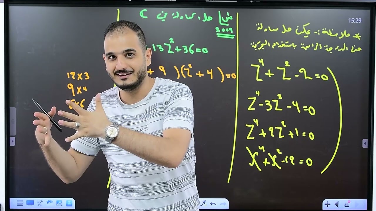 السادس العلمي/الفصل الاول/ محاضرة 29/ اشكال ارجاند الجزء الاول