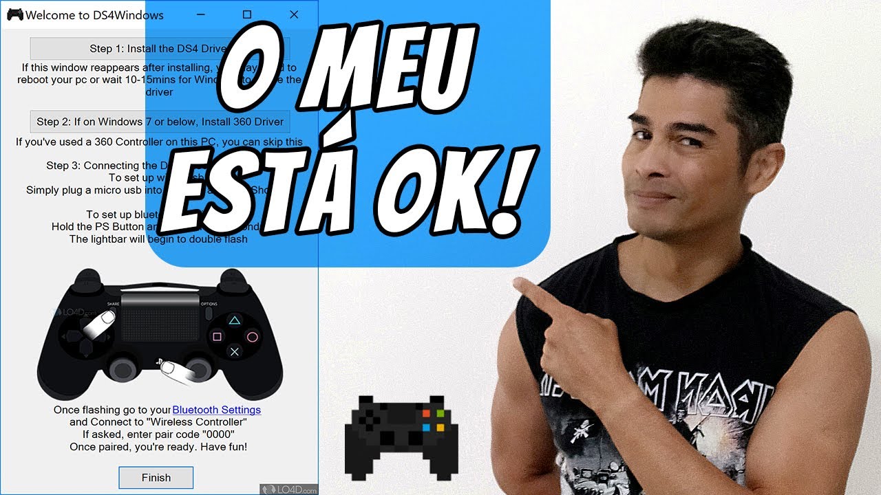 DS4WINDOWS | Controle de PS4 no Windows: consegui fazer funcionar!