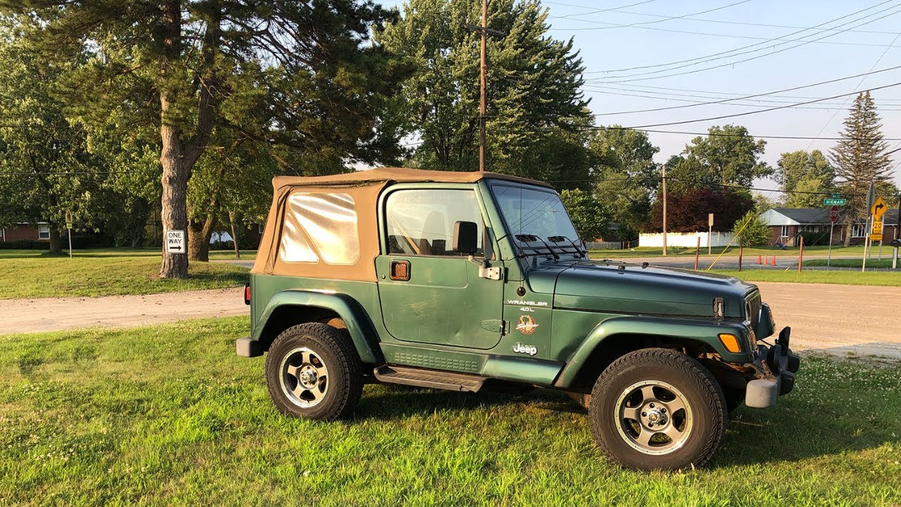 I Bought A 2000 Mint-ish Wrangler Sahara 4.0, 5 speed manual! review!