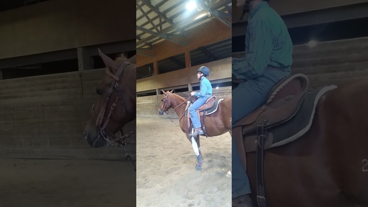My son James at 4H practice.
