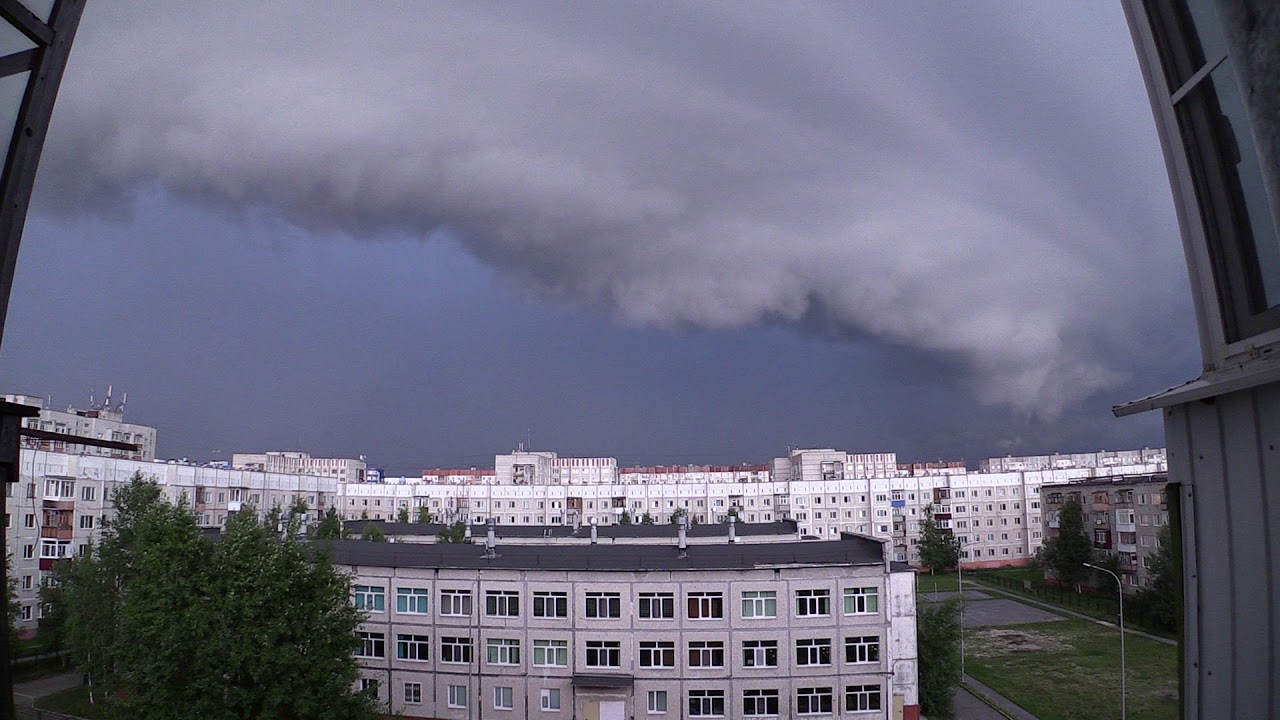 Гроза в Сургуте 01.09.2017