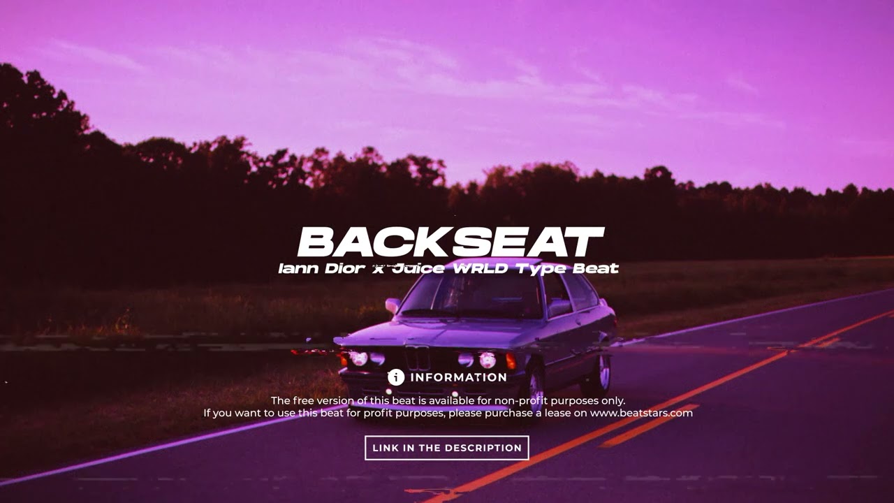 Iann Dior x Juice WRLD Type Beat - Backseat | 2022 | prod. by NH x Just RT Production x prodbyjeff
