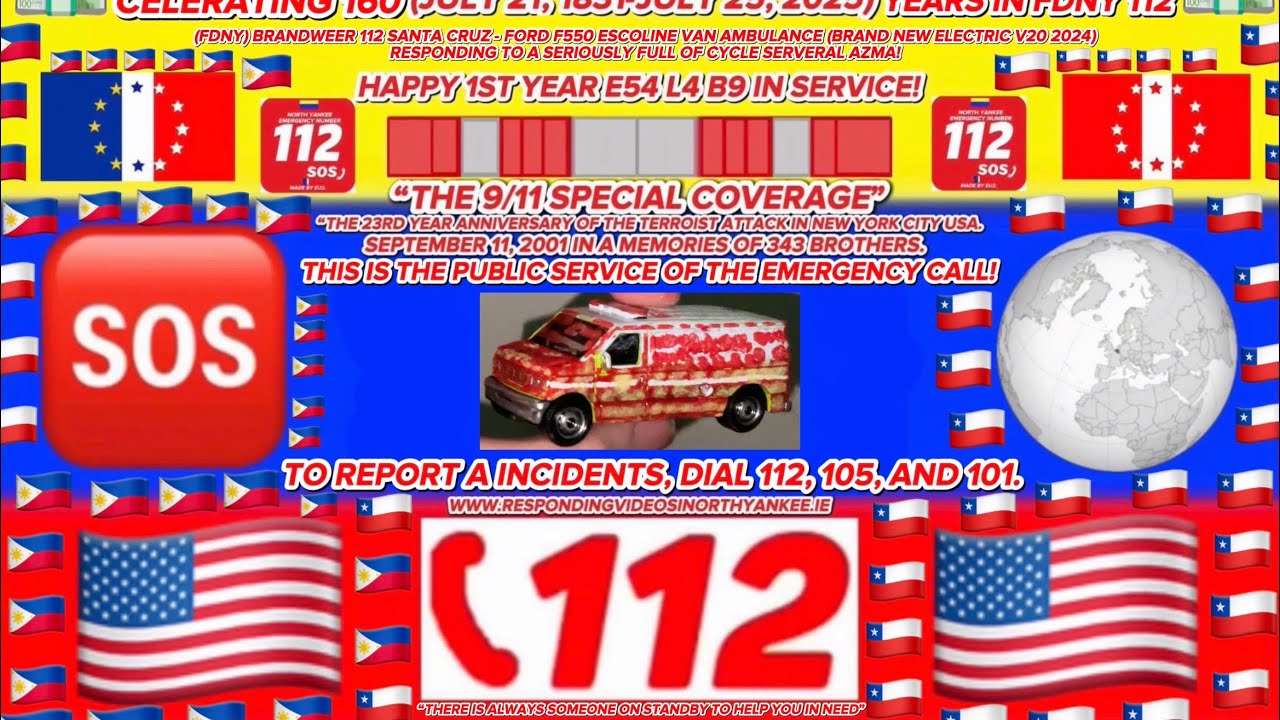 (FDNY) BRANDWEER 112 - NEW FORD F550 AMBULANCE RESPONDING TO A SERIOUSLY SEVERAL AZMA!