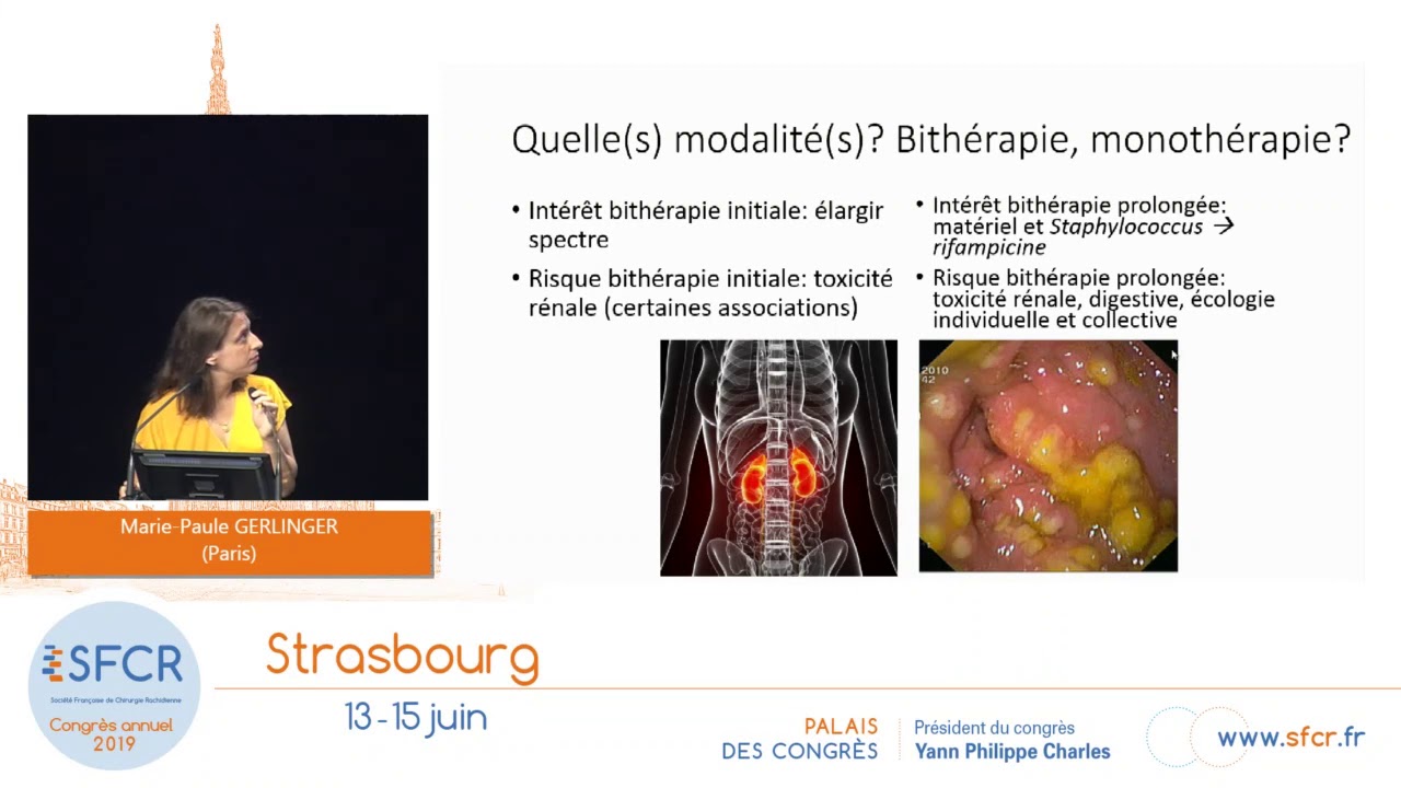 Infection du site opératoire : traitement antibiotique. M-P Gerlinger (Paris)
