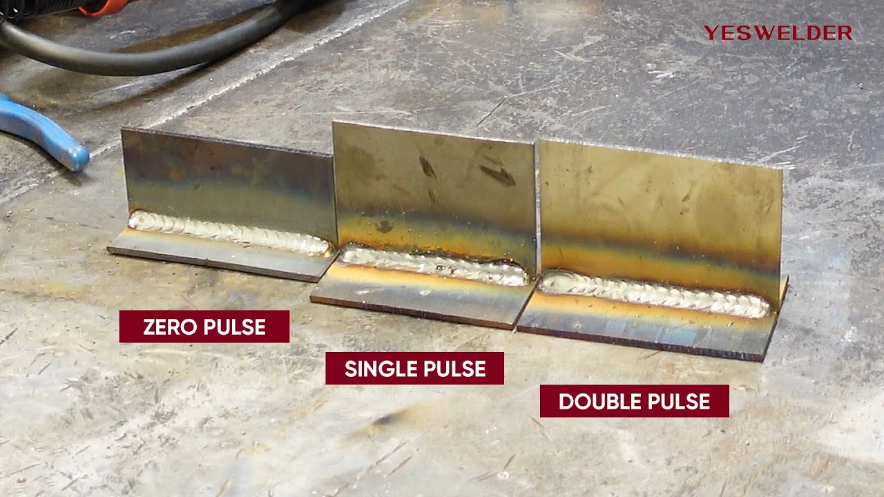Zero vs Single vs Double Pulse on the DP200 &ndash; Side-by-Side Weld Test. #yeswelder