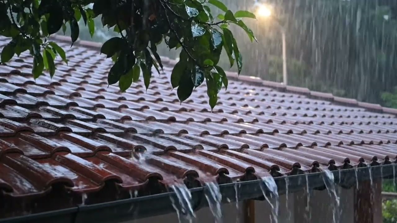 Rain and Fireplace – Perfect Cozy Night