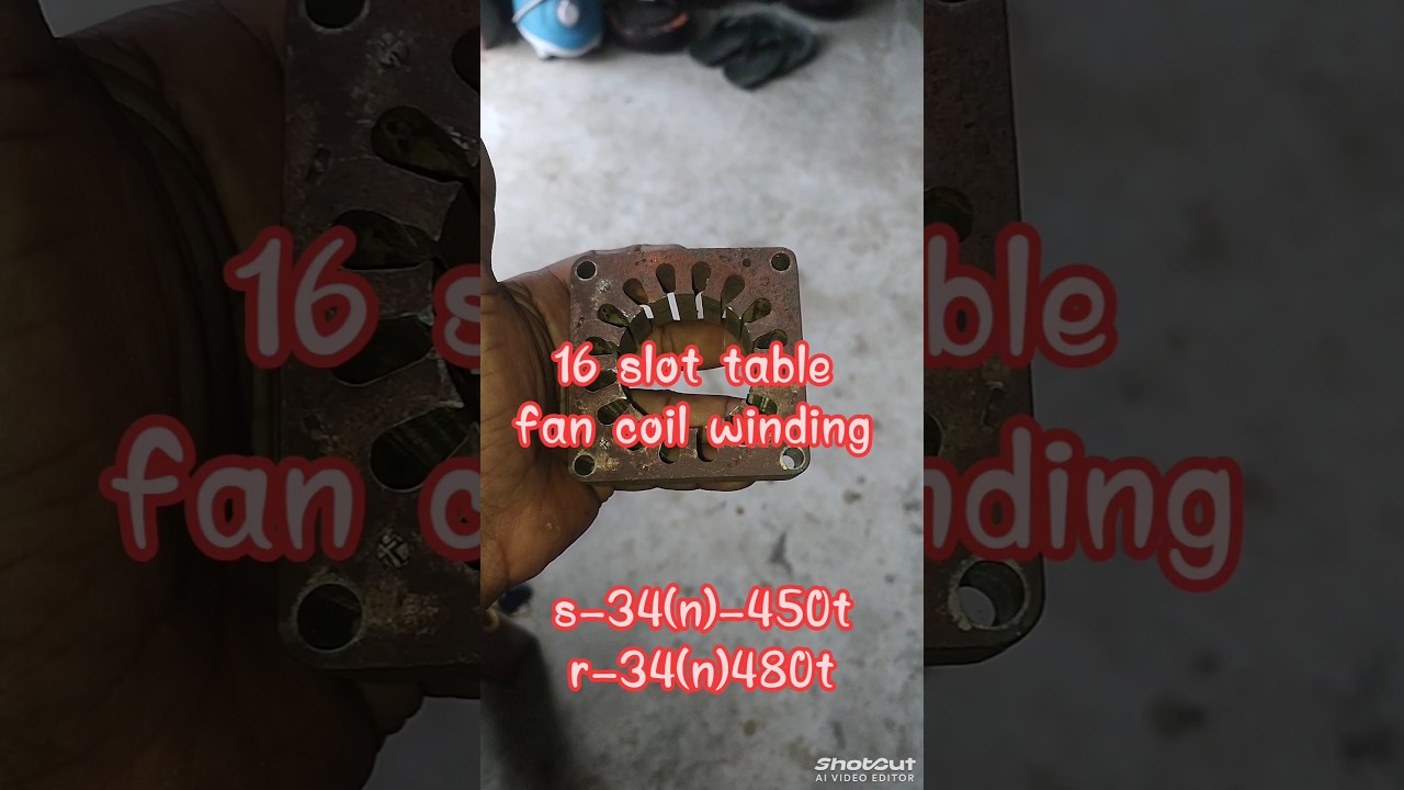 table fan coil winding data | table fan coil repairing #shortvideo
