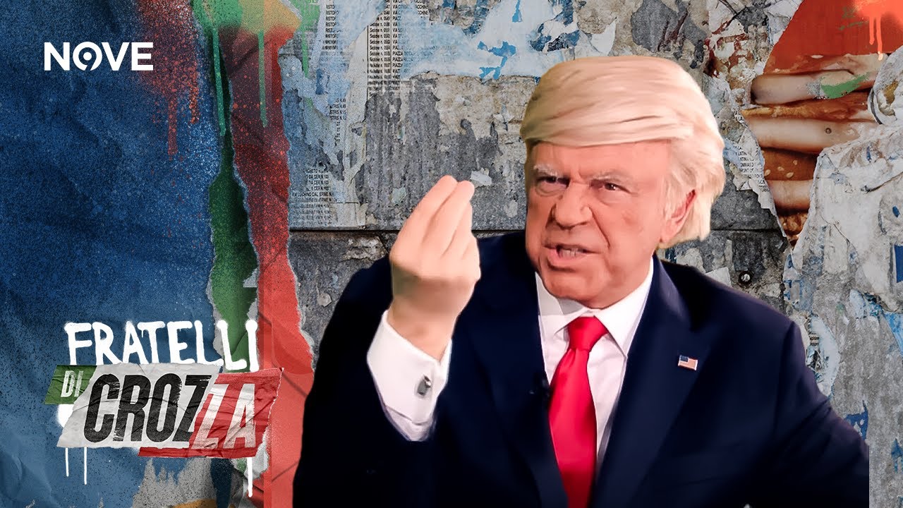 Crozza Trump è affascinato da Stefania Nobili vorrebbe che aprisse la Gintoneria in USA 😂😂