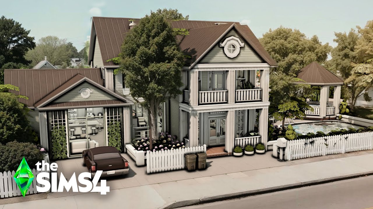 LARGE FAMILY HOUSE - Relaxing Speed Build - ASMR| The Sims 4 - no cc.