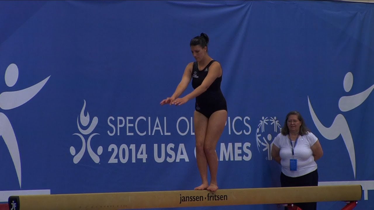 Athletes Show Talents in Special Olympics Gymnastics Competition