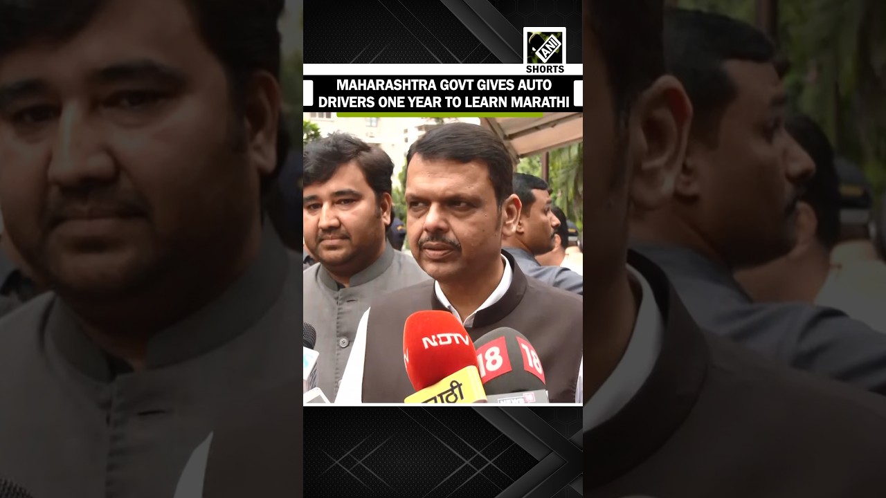 CM Fadnavis assures auto drivers of one-year grace period to learn Marathi, no action during period