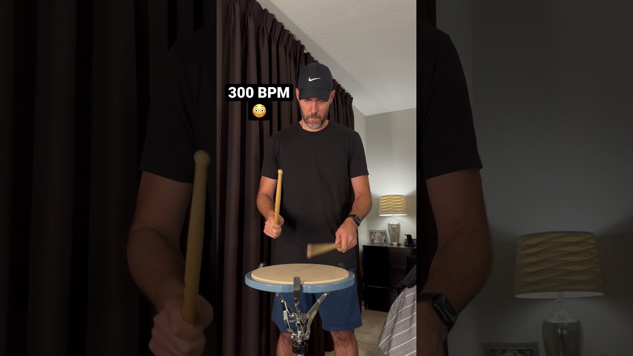 Single Stroke Drumline Exercise @300 BPM 😳