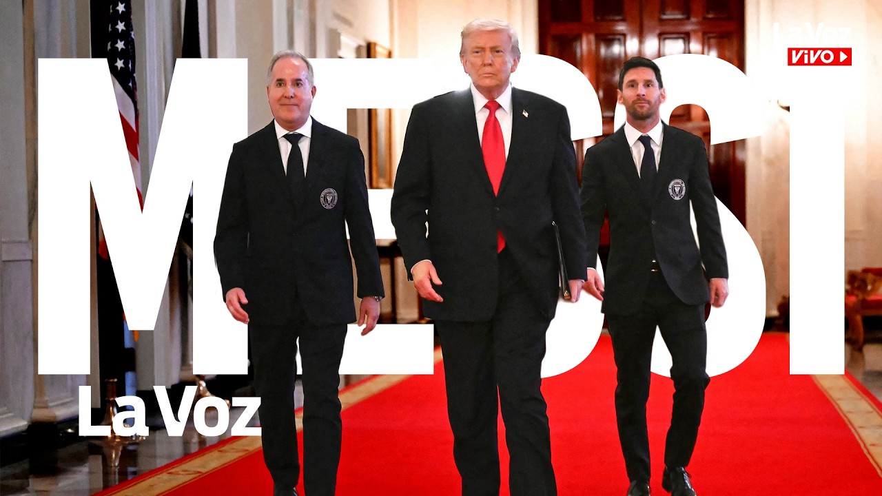 DONALD TRUMP recibió a LIONEL MESSI en la CASA BLANCA