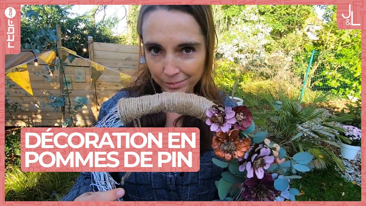 Décoration extérieure en pommes de pin | Jardins et Loisirs