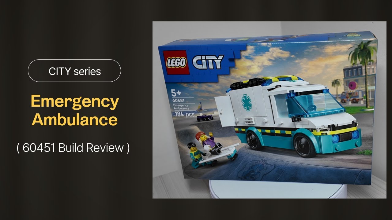 LEGO City Emergency Ambulance (60451) build review full ver. #lego #legocity #legobuild