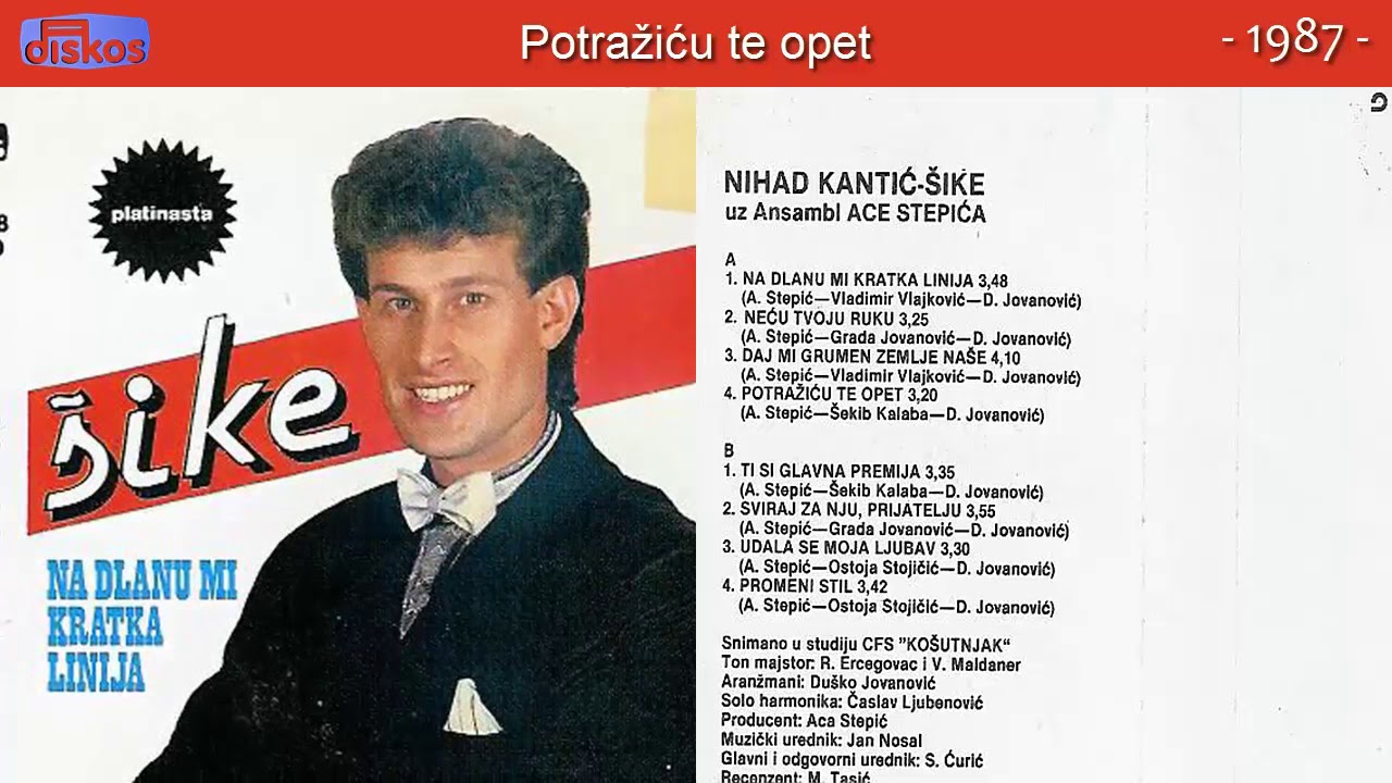 Nihad Kantic Sike - Na dlanu mi kratka linija - (Audio 1987) - CEO ALBUM