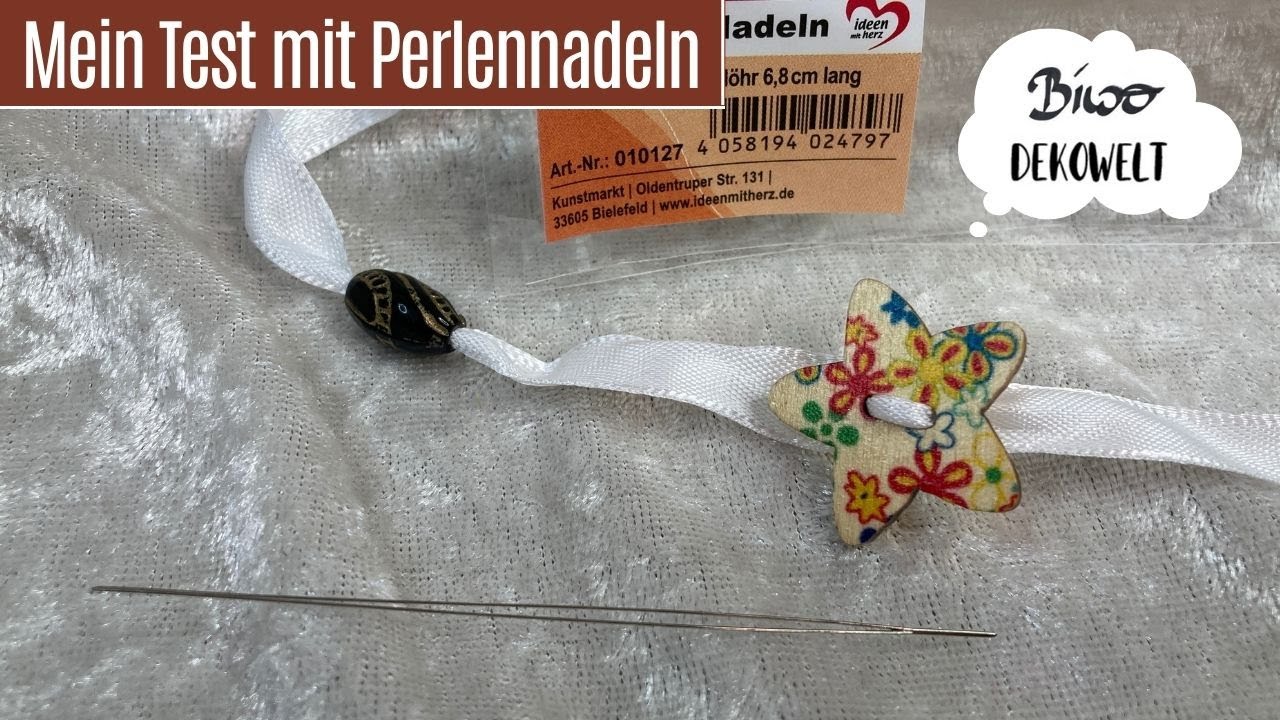 Mein Test mit Perlennadeln ... wie funktionieren Perlennadeln