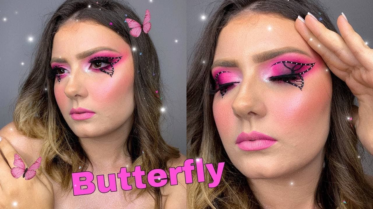 TUTORIAL MAQUIAGEM BORBOLETA - Delineado diferentão