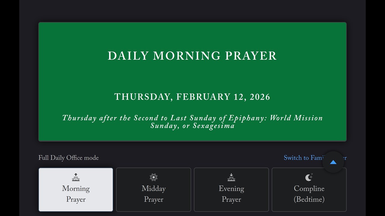 Morning Prayer, Thursday 12 February 2026, BCP 2019: Psalm 106:1-18, Genesis 42, Matthew 2
