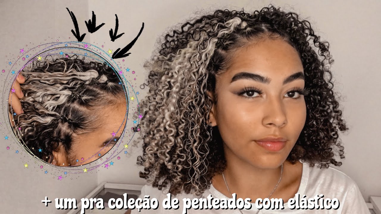 mais um vídeo de penteado com elástico
