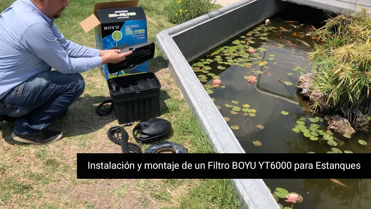 Instalación de un Filtro BOYU YT6000 para estanques.