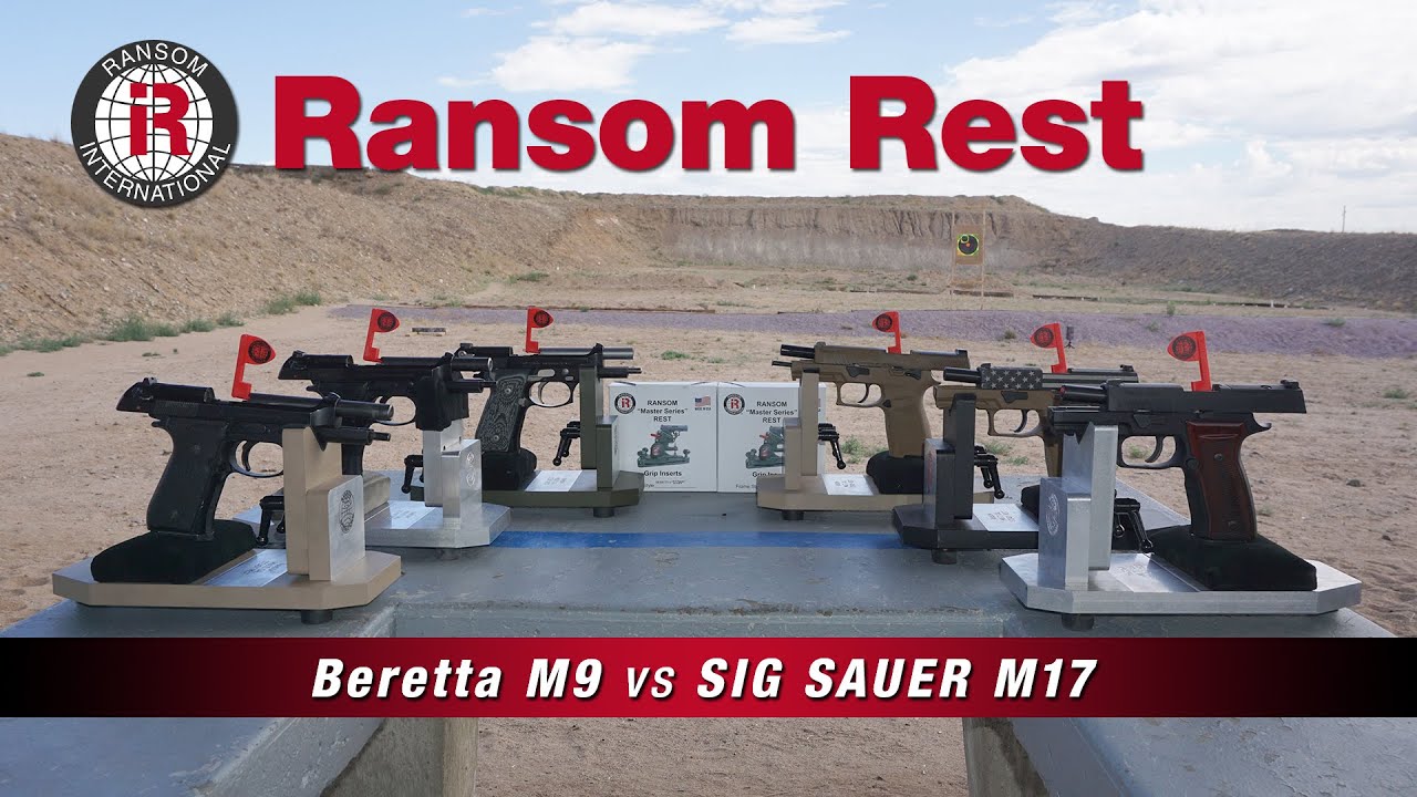 Ransom Rest M9 vs M17 9mm accuracy testing