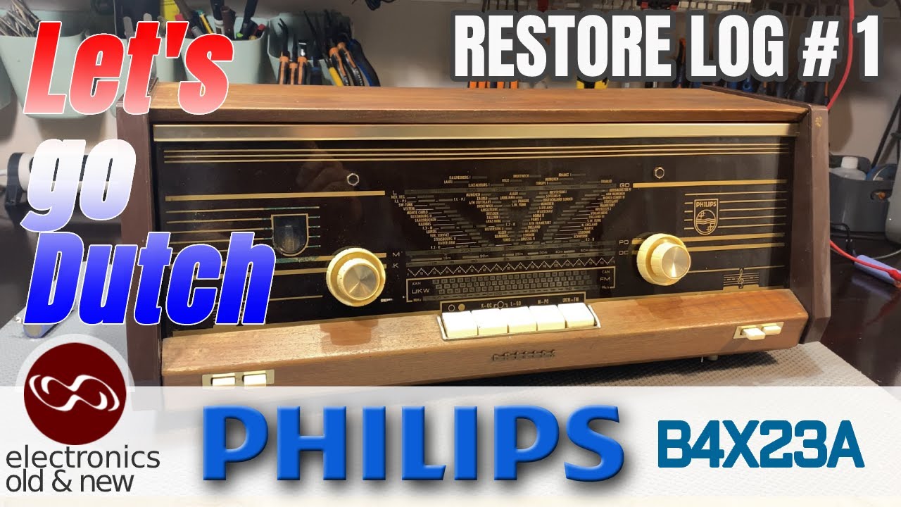 Let's go Dutch. Initial look and power-up on this Philips B4X23A restoration - part 1