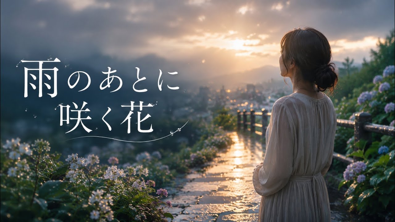 雨のあとに咲く花