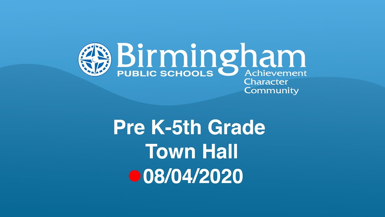 BPS Pre K-5th Grade Town Hall
