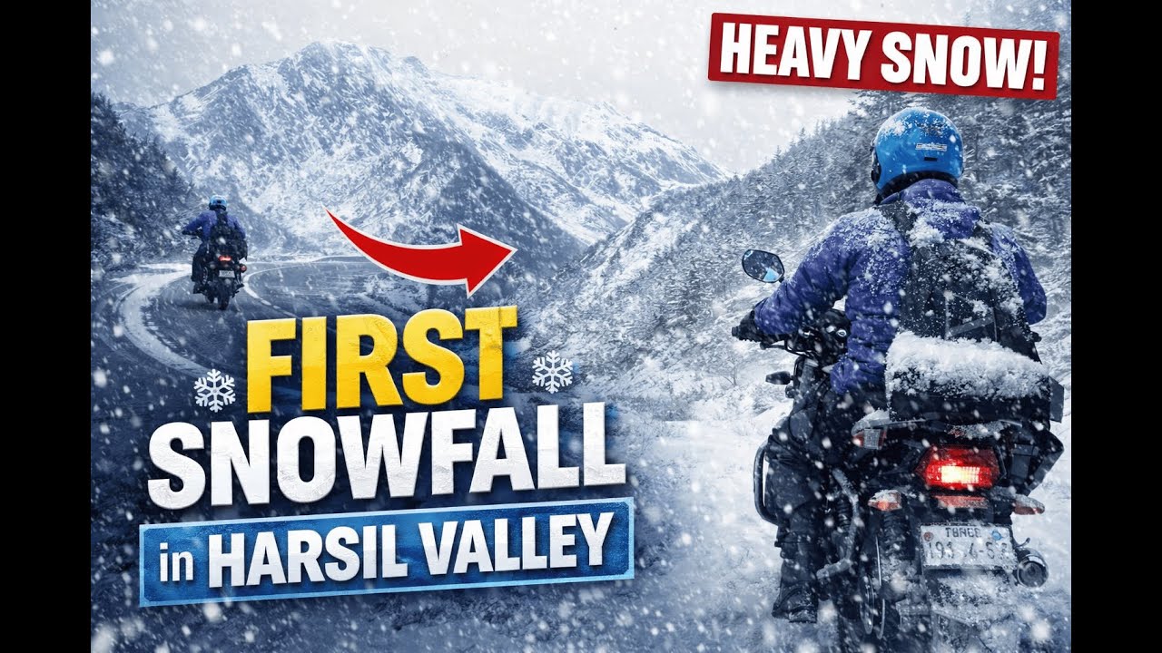 My First Ever Snowfall in Harsil Valley ❄️ | A Moment I’ll Never Forget