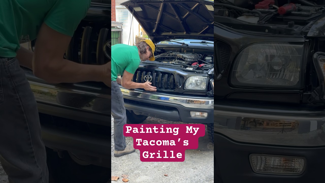 Color Match Painting My 1st Gen Tacoma’s Grille 