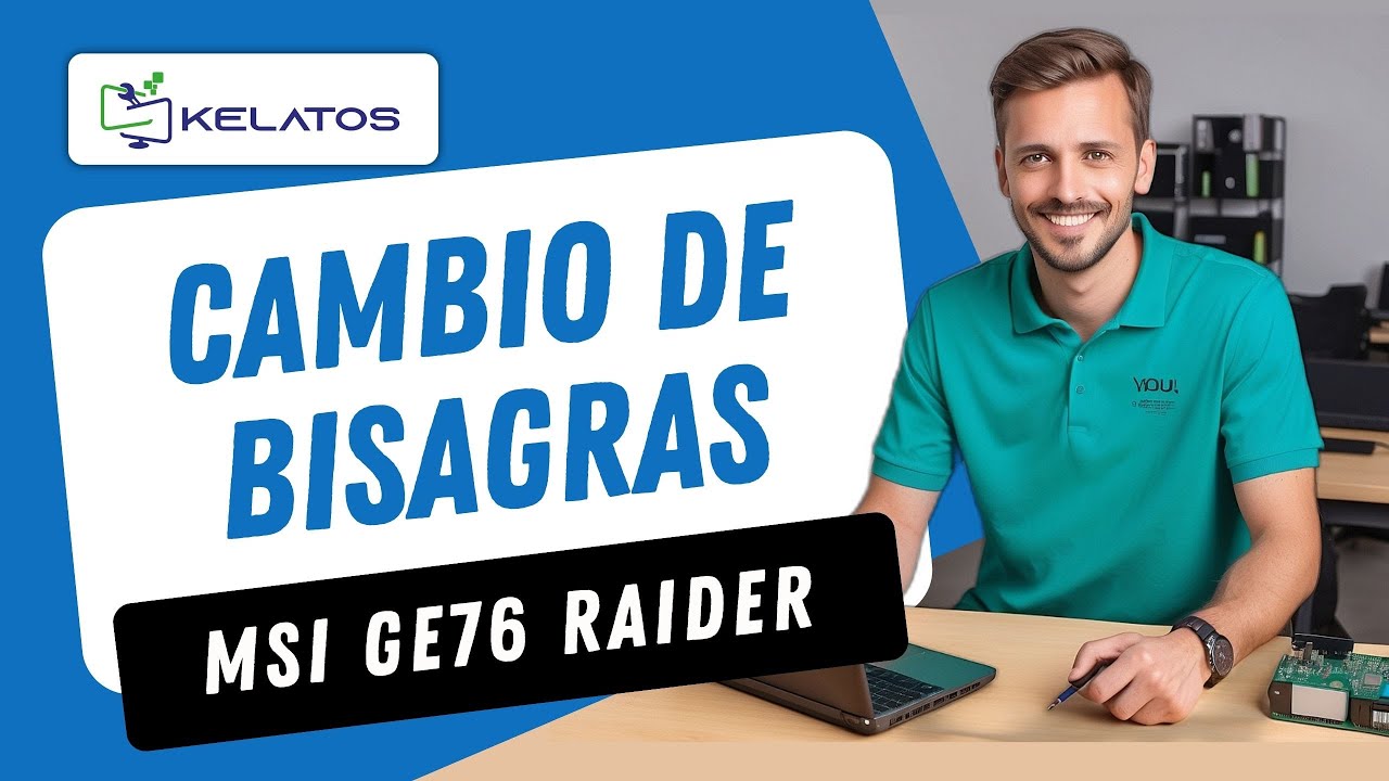 ¿Cómo reparar un MSI GE76 Raider MS-17K2 con el LCD Cover roto? Cambio de Bisagras