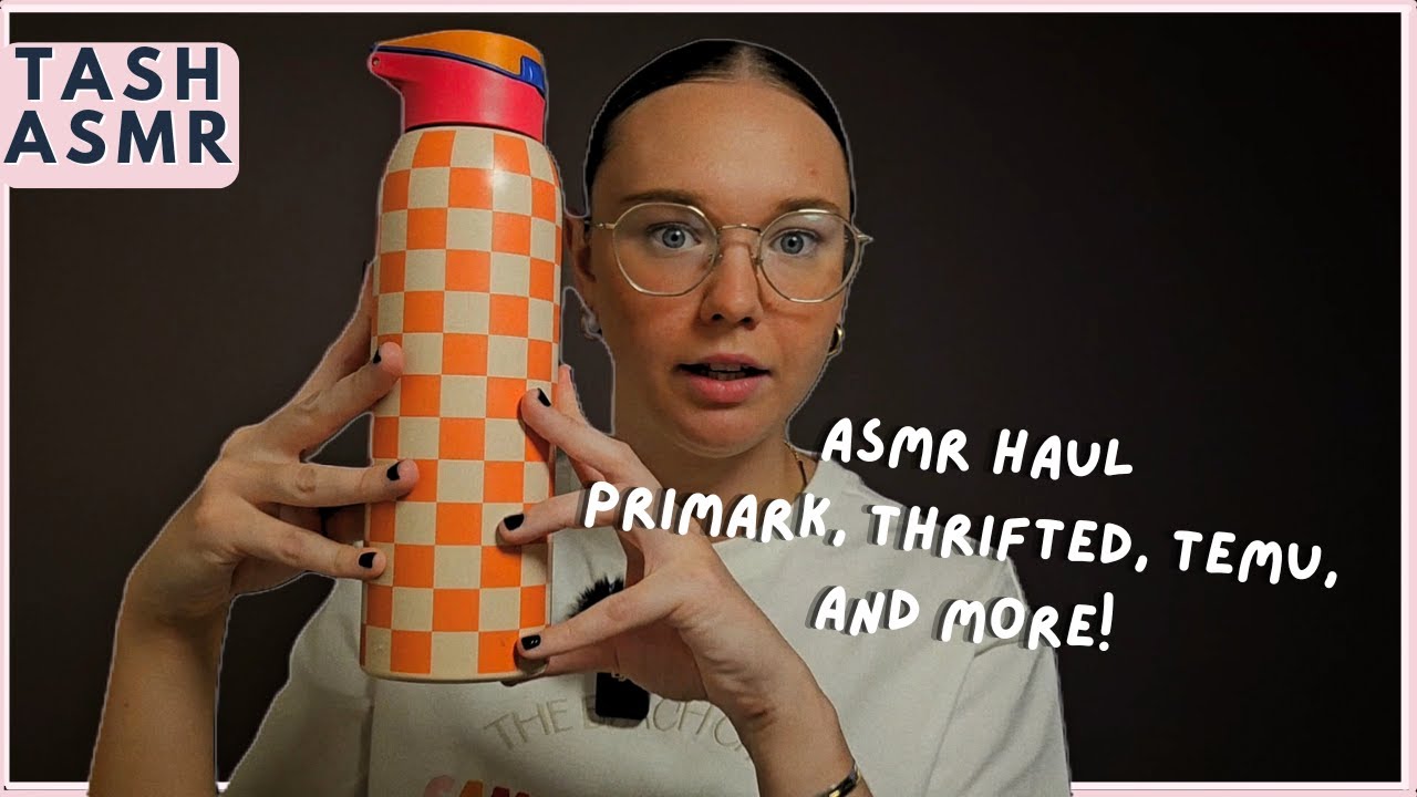 ASMR Tapping Haul, Primark, Thrift, Temu