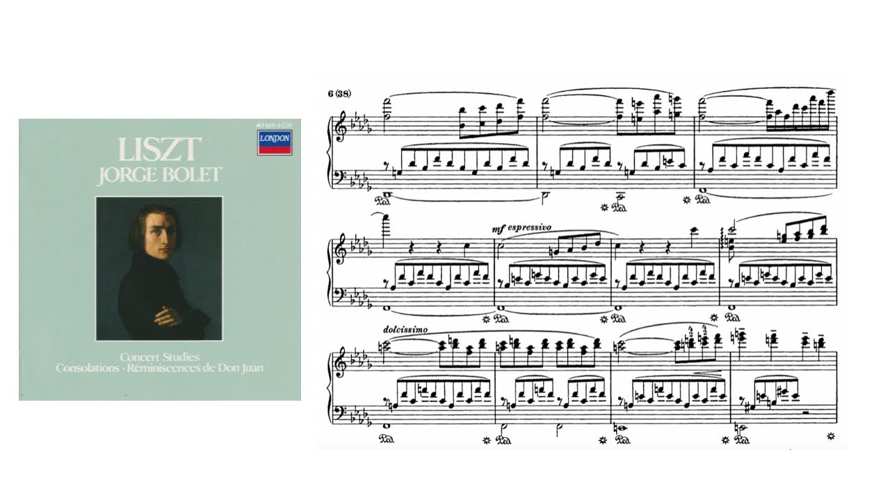 F. LISZT - 6 Consolations S.172 (Jorge Bolet)