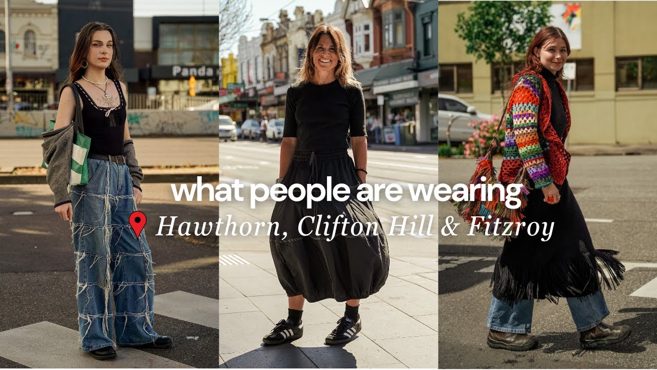 What are people wearing in Melbourne, Australia?