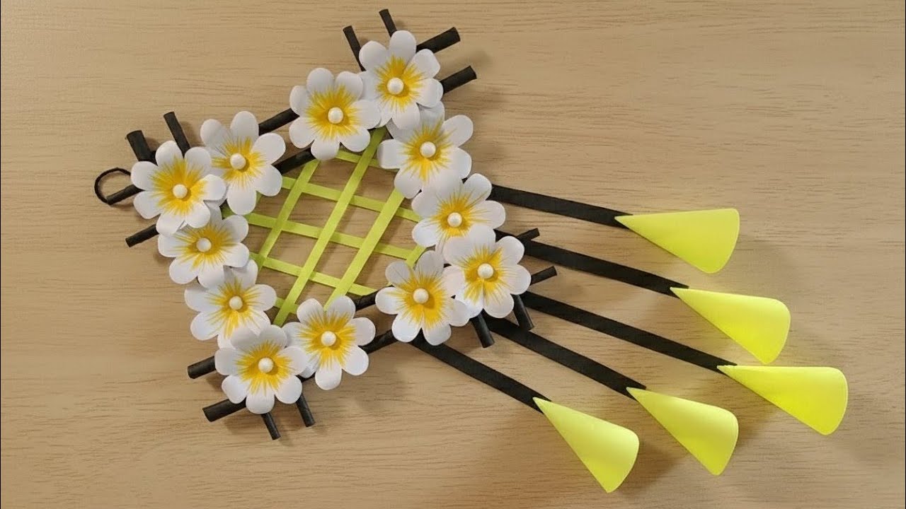 New! Paper flower Wall Hanging | Wall Hanging Home Decor Ideas | Paper Craft Ideas