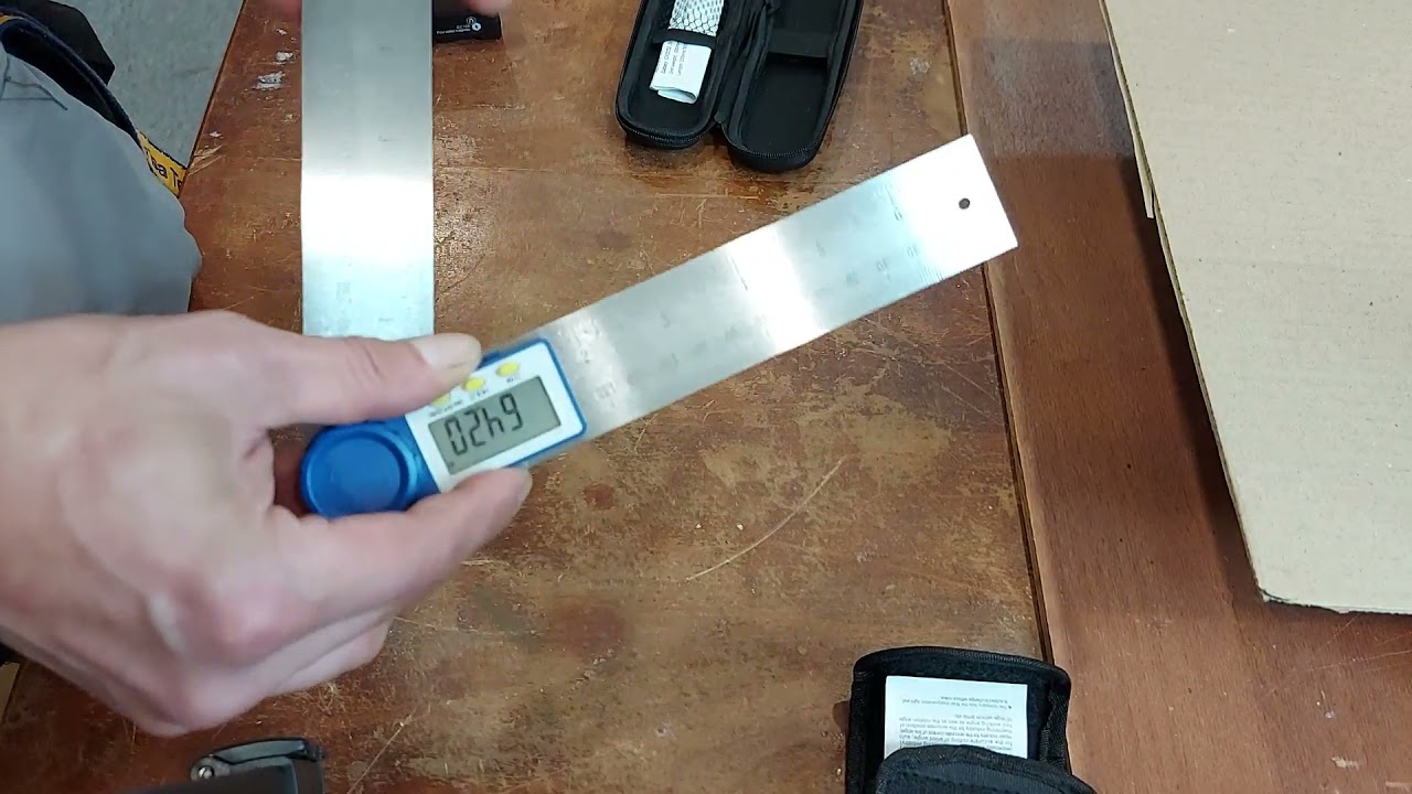 Winkelmesser 200mm Digital Winkelschmiege aus Edelstahl mit LCD Anzeige, Selbst zum Mauern w&auml;re er z