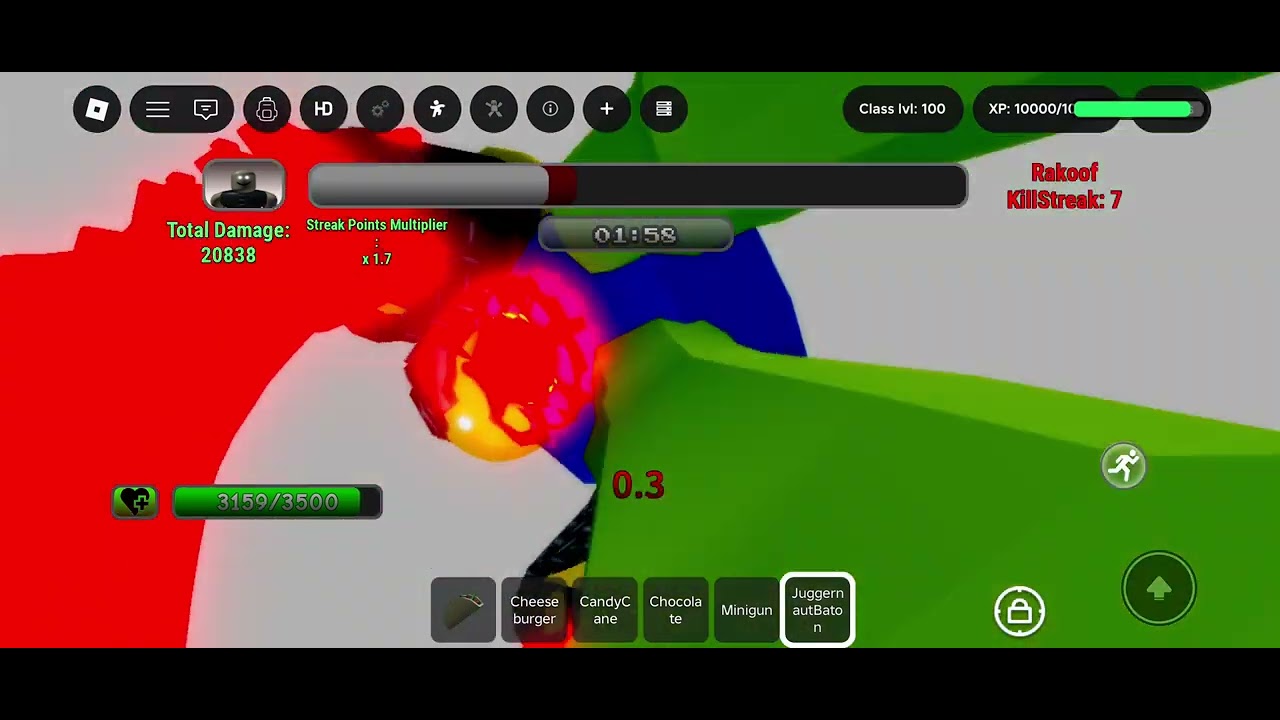 UpgradedRakoof Part 3 Survived | Roblox The RakOOF Kill Test
