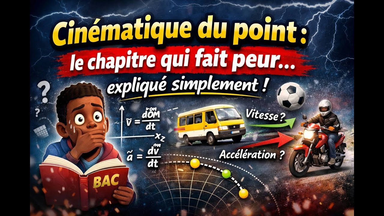 Cinématique du point : expliqué simplement !