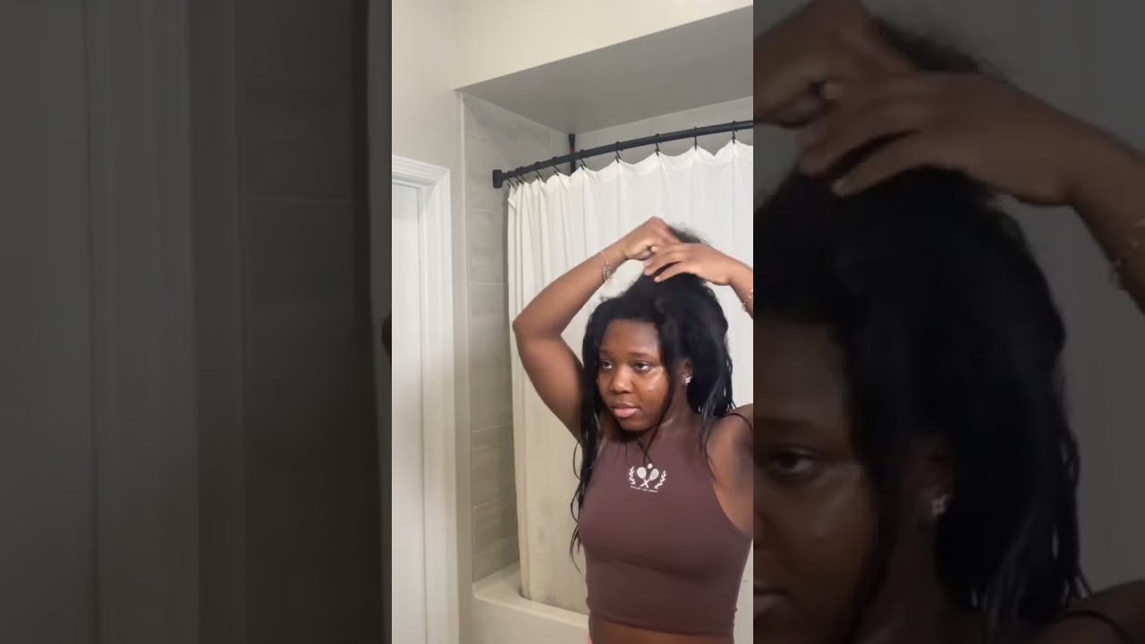 So I tried out tape-ins on my 4C hair...here's my maintenance day #hairtransformation #tapeins #pov