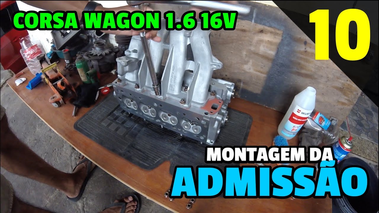 MONTAGEM DOS COLETORES DE ADMISSÃO E ESCAPE - CORSA WAGON 1.6 16V | EP.10