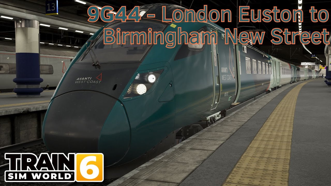 9G44 - London Euston to Birmingham New Street - WCML South - Class 805 - Train Sim World 6