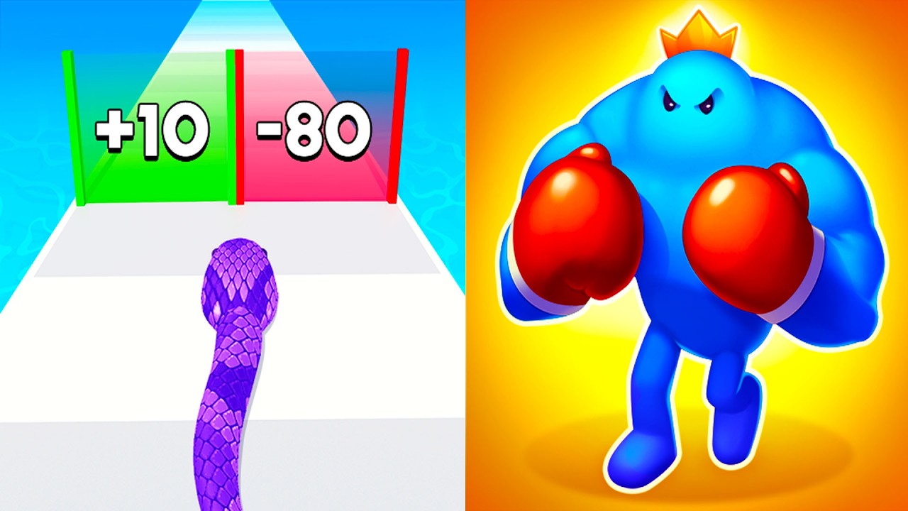 Snake Run VS Punchy Race || Epic GOAT Gameplay 🔥 Max Funny Moments Walkthrough (Android, iOS) EP 14