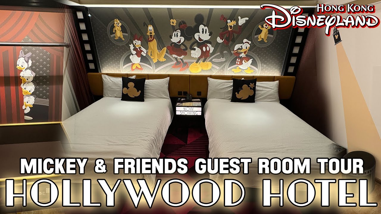 NEW Mickey & Friends Guest Room Tour - Disney’s Hollywood Hotel at Hong Kong Disneyland
