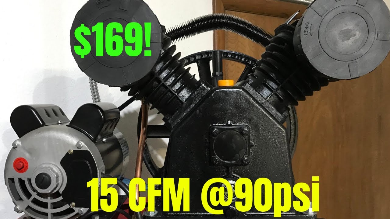 Harbor Freight Air Compressor Pump Upgrade 5HP