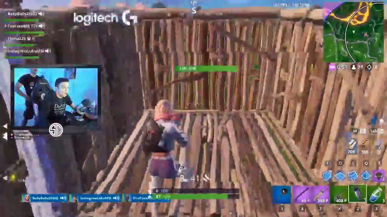TSM Myth Surprises TSM Hamlinz on Stream Beats Him Up And Takes Over The Fortnite Stream Funny!!