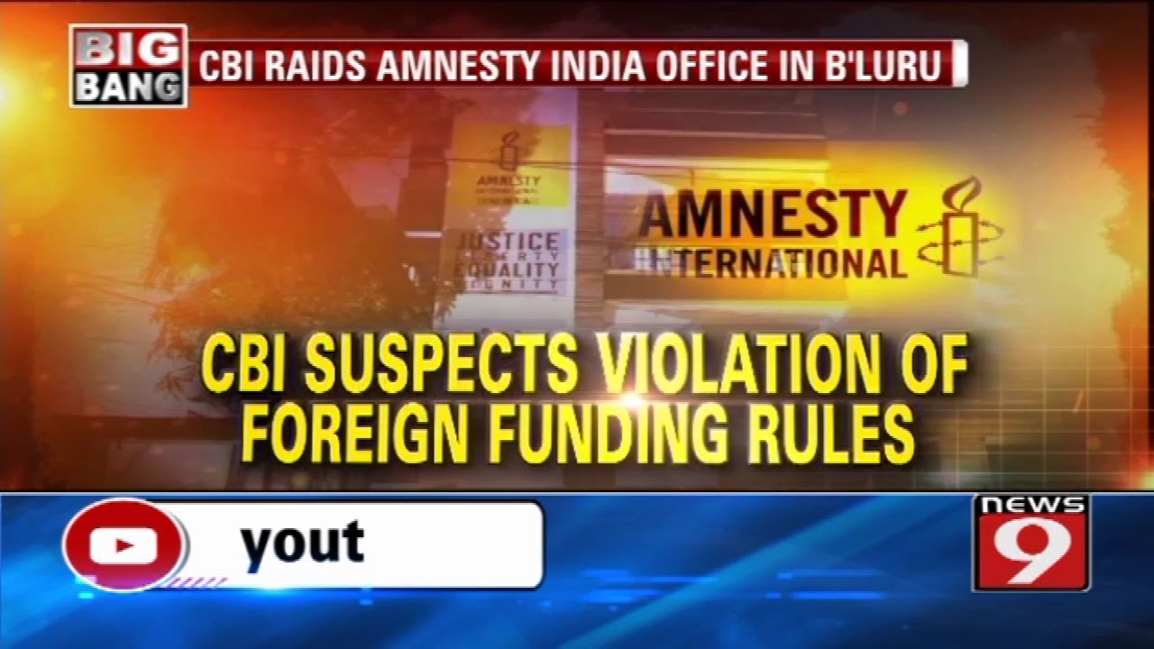 CBI raids Amnesty India office in Bengaluru