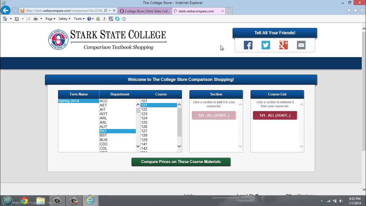 Stark State College: How to Look Up Book Pricing
