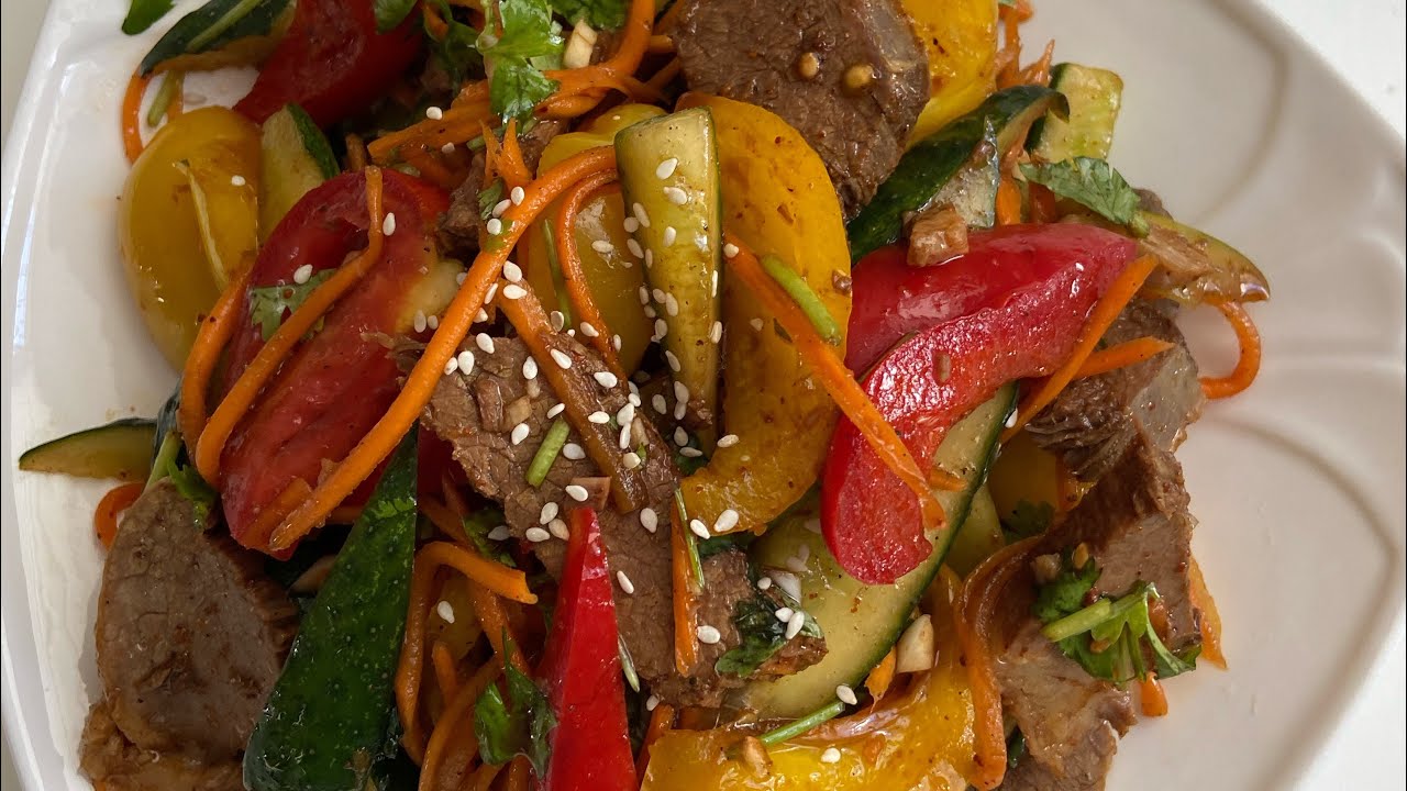 ТАЙСКИЙ САЛАТ.Самый легкий и вкусный Рецепт. ( Өте оңай дайындалатын Салат) #тайскийсалат #корейский